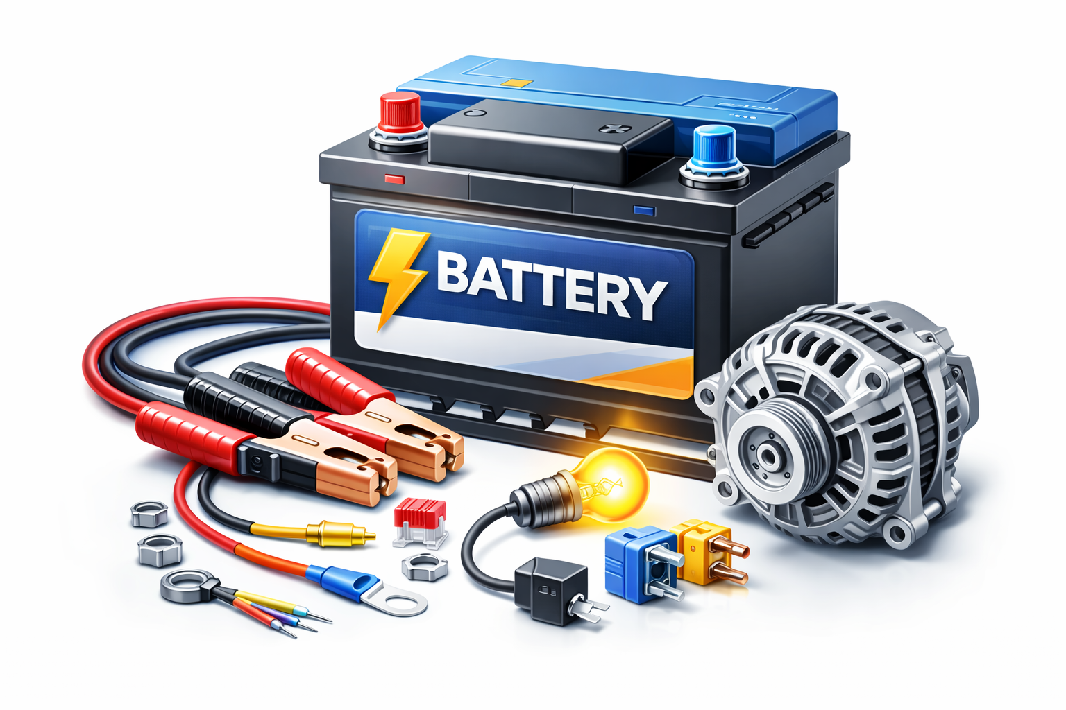 Electrical & Battery - Battery, alternator, starter, sensors and fuses