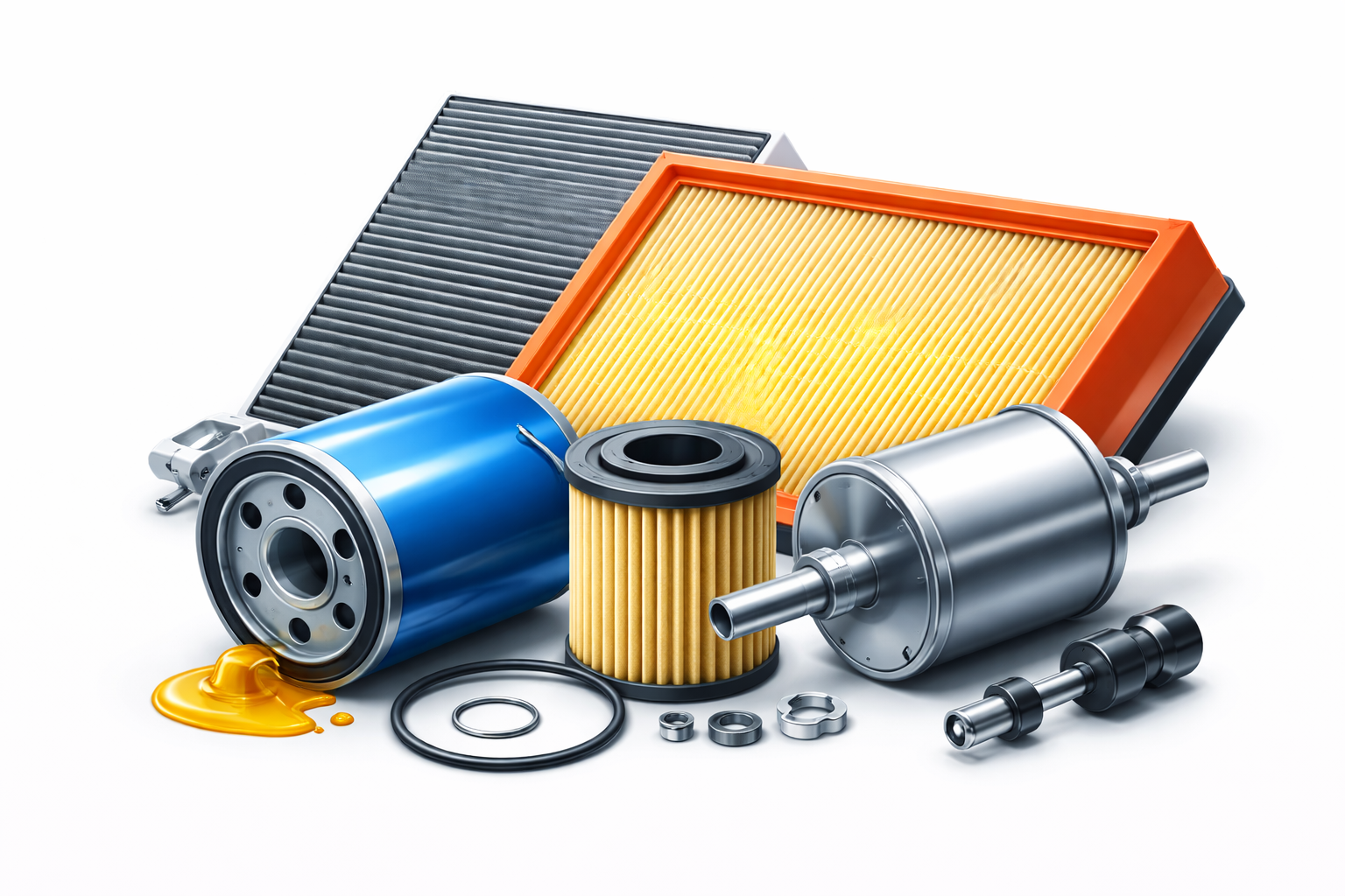 Filters - Oil, air, cabin and fuel filters